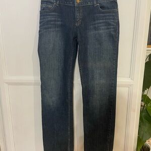 Simply Vera Vera Wang Dark Blue Straight Leg Jeans Size 6‎
